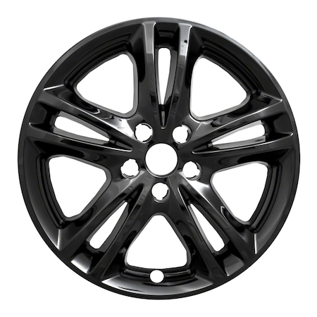 Coast2Coast 17", 5 V Spoke, Gloss Black, Plastic, Set Of 4 IWCIMP447BLK